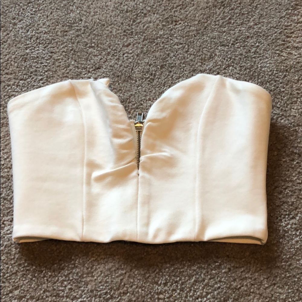White crop top